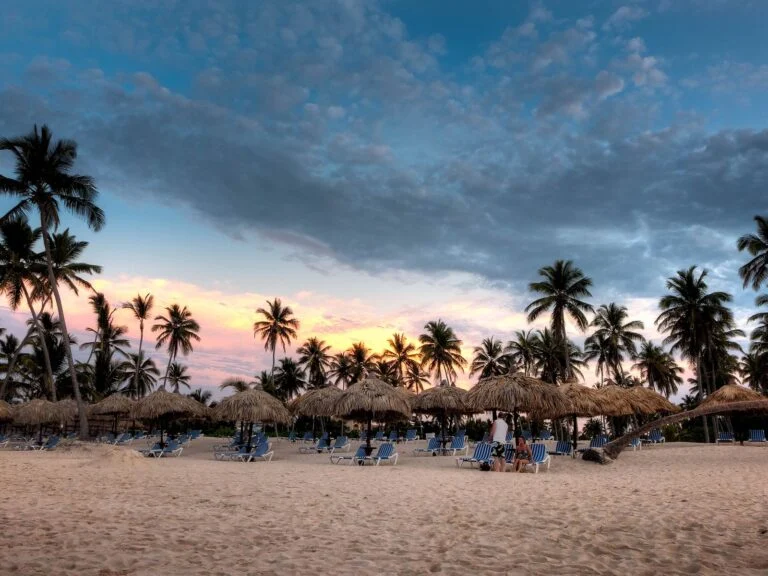 Entardecer no Caribe